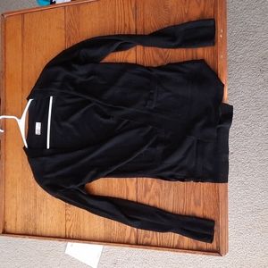 Black Cardigan with pockets and detailing on the sides